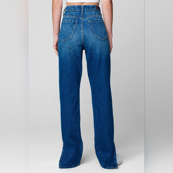 NWT BlankNYC Being Alive Wash Cooper Side Slit Long Slim Straight Leg Jeans 27 - Picture 3 of 11